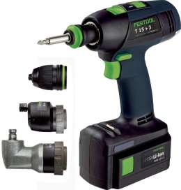 564488 FESTOOL Аккумуляторная дрель-шуруповерт T 15+3 Li 4.2 Set